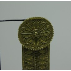 Gold temple pendants, flower-like cross with rays, sun disc